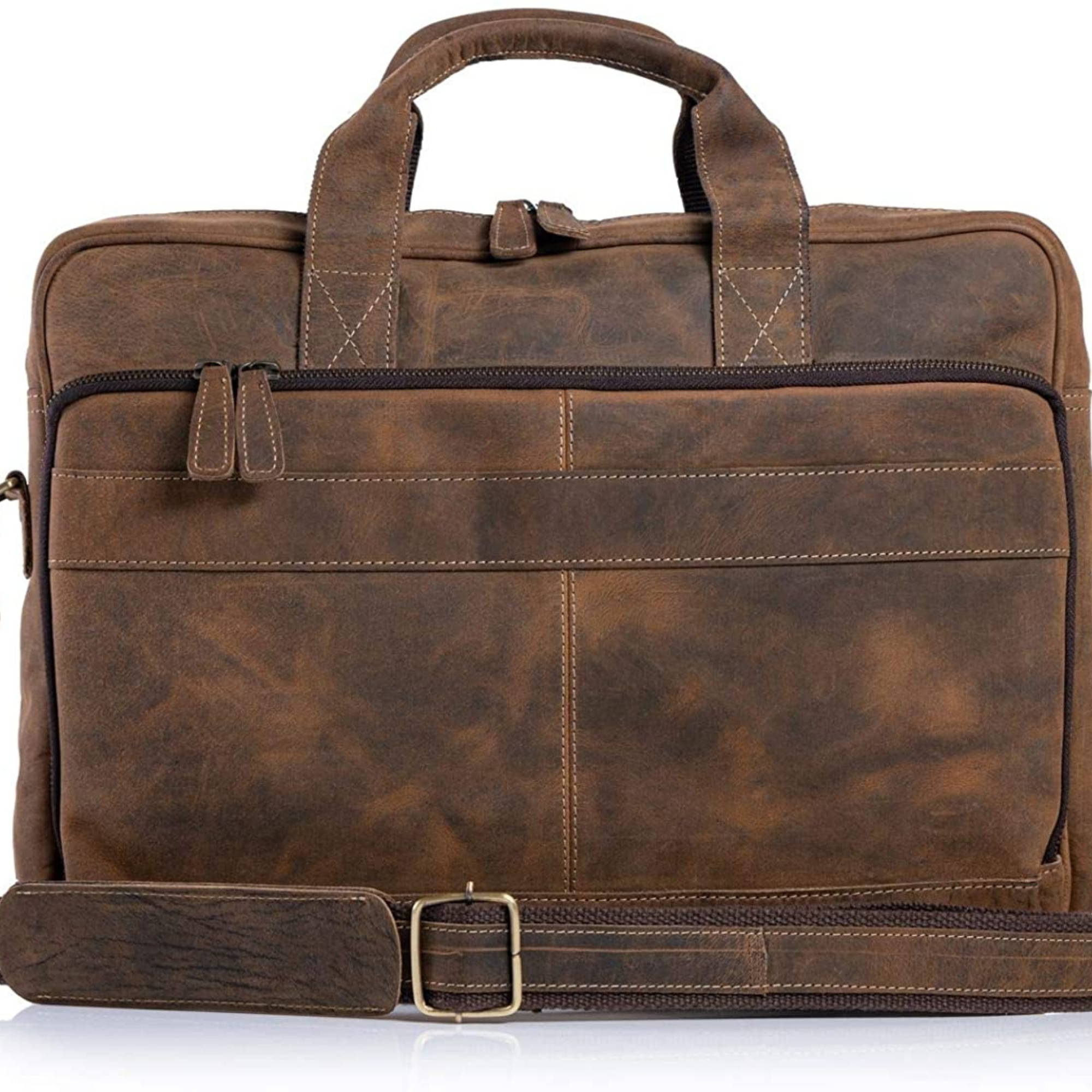 The Skyler | Leather Laptop Briefcase for Men – The Real Leather Company