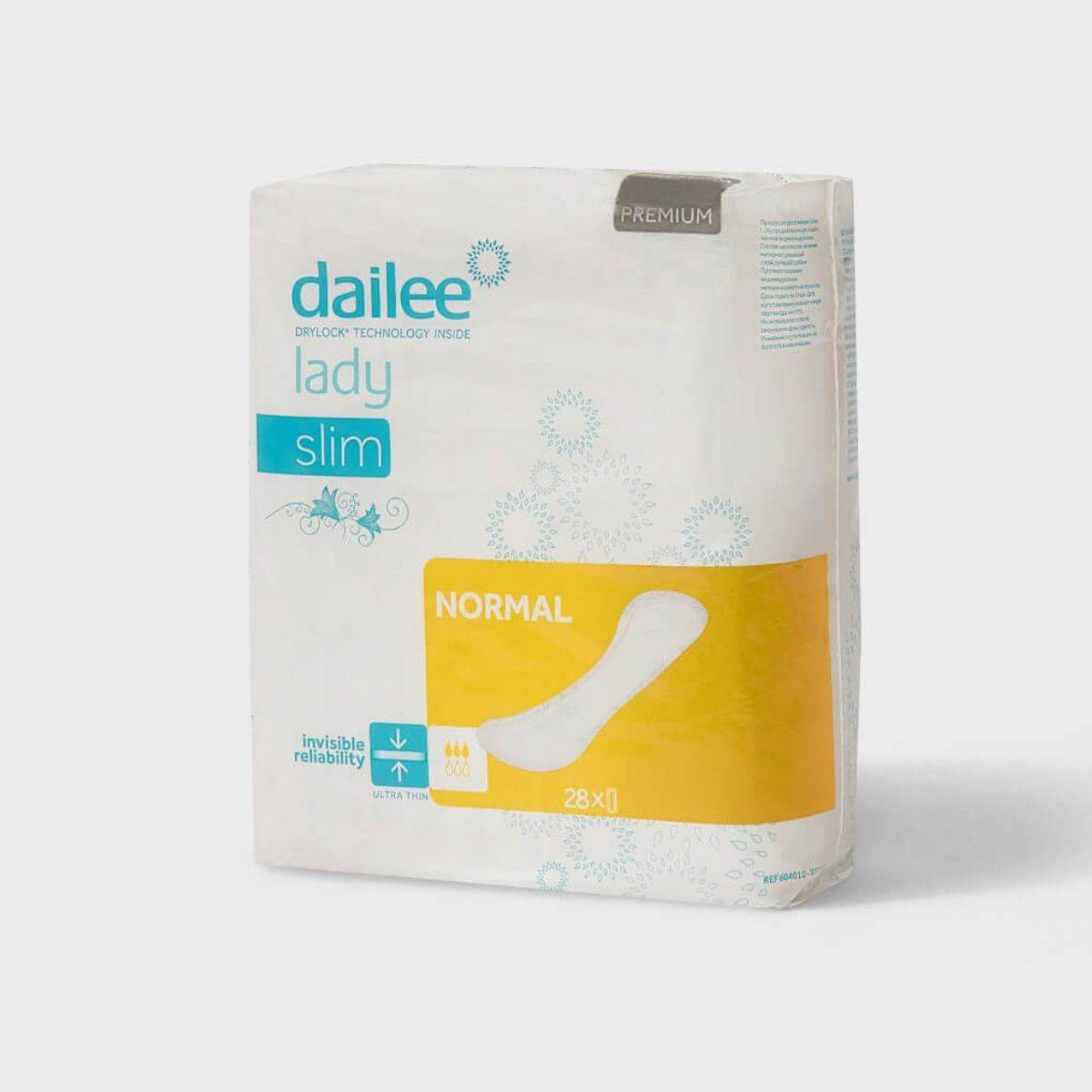 A package of Dailee Lady Normal Pads for incontinence