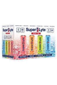 A pack of SuperLyte drinks in various flavors.