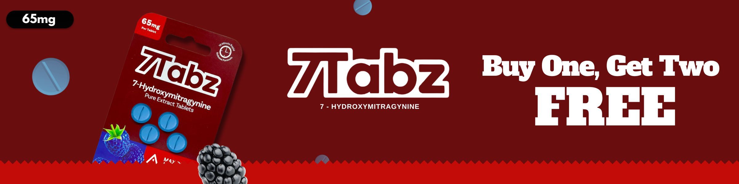7Tabz product promotion: Buy One, Get Two Free.