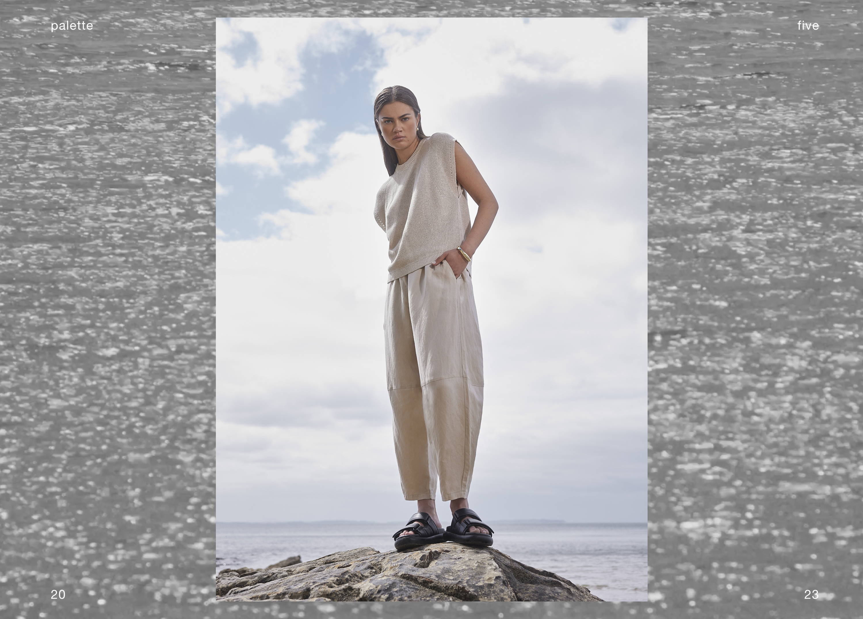 ahead pant and linear vest
