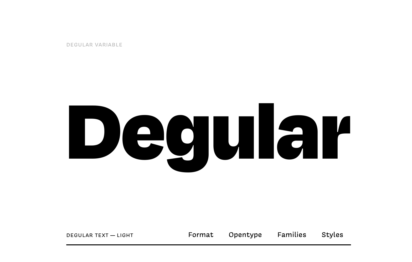 Degular a variable sans serif font from Oh No Type Co.