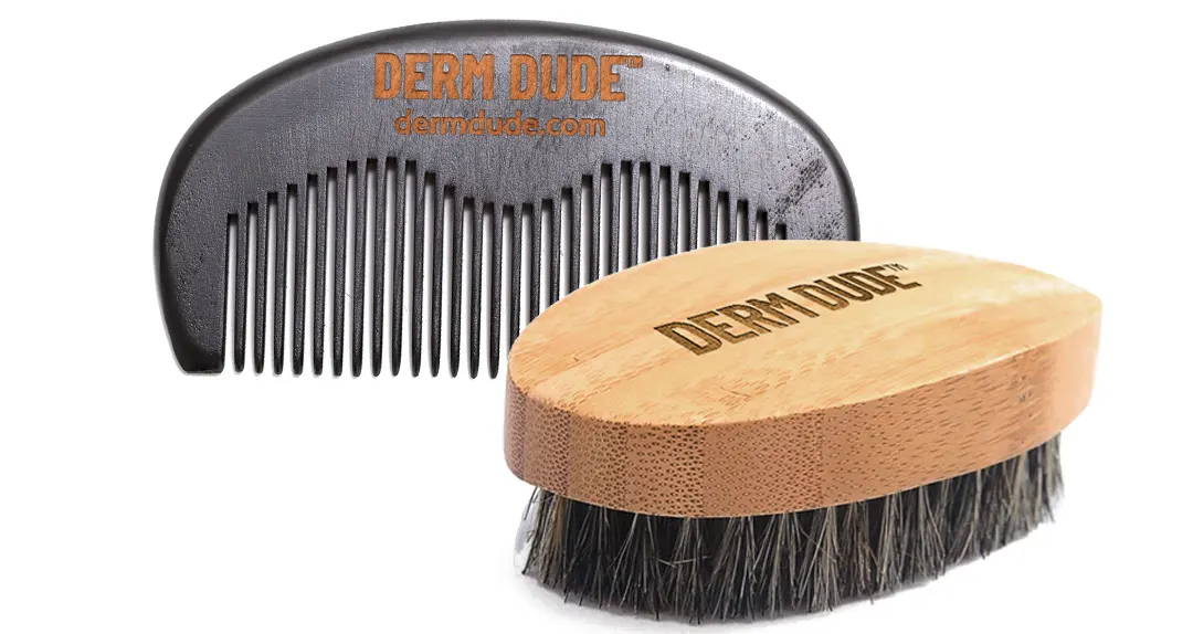 Beard brush & Pick Combo