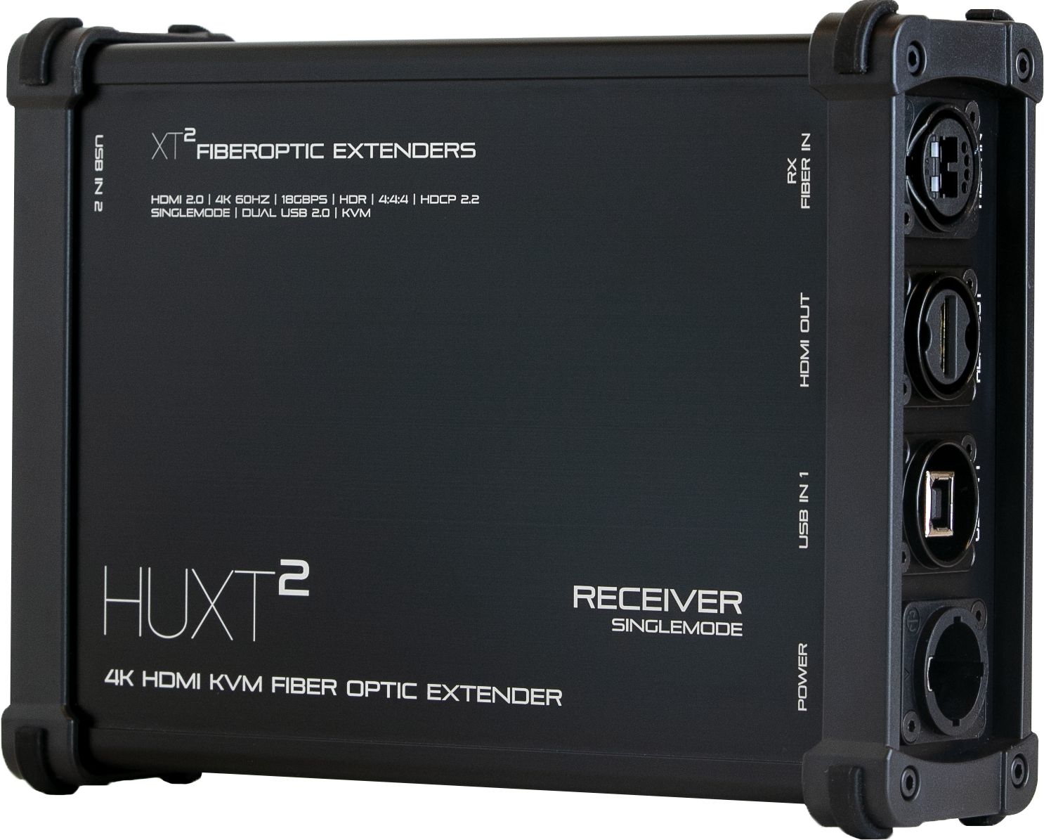 HUXT2 4K HDMI and USB fiber extender