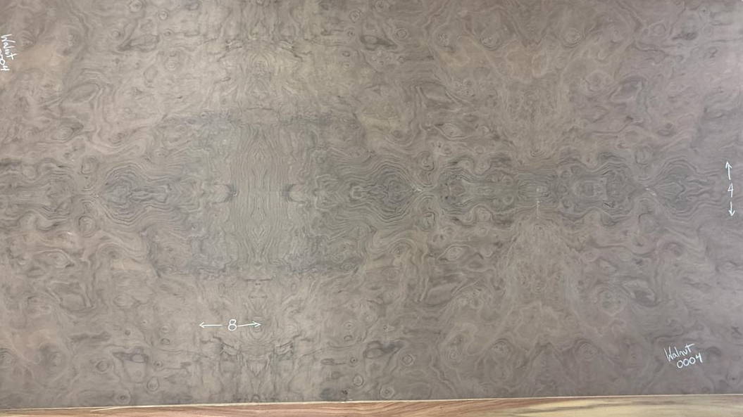 a 4 x 8 Wood Veneer Sheet of Walnut Burl