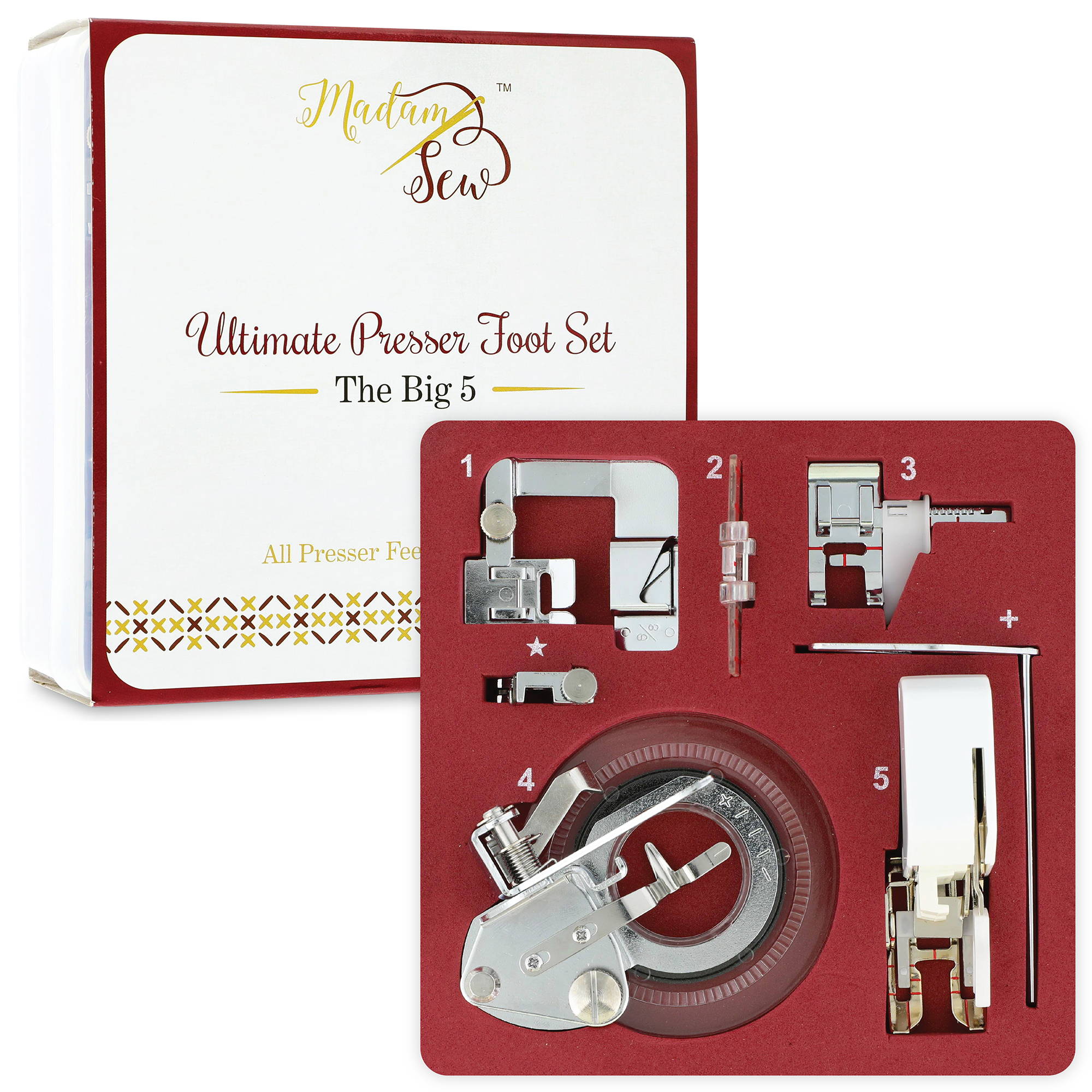 Sew Straight with These Presser Feet and Seam Guides – MadamSew