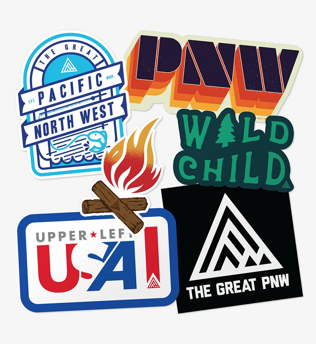 The Great PNW Lakeview Sticker Pack
