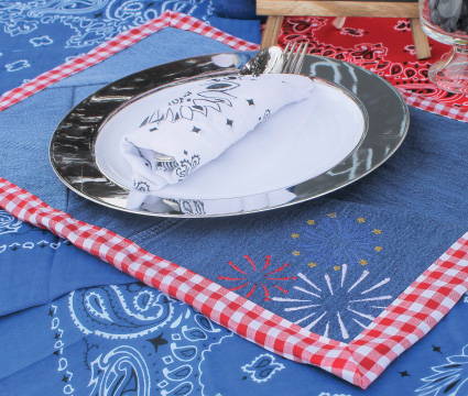 Fourth of July Denim Placemats