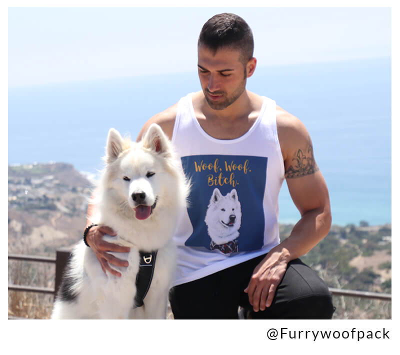 furrywolf with dad and pop your pup tank top