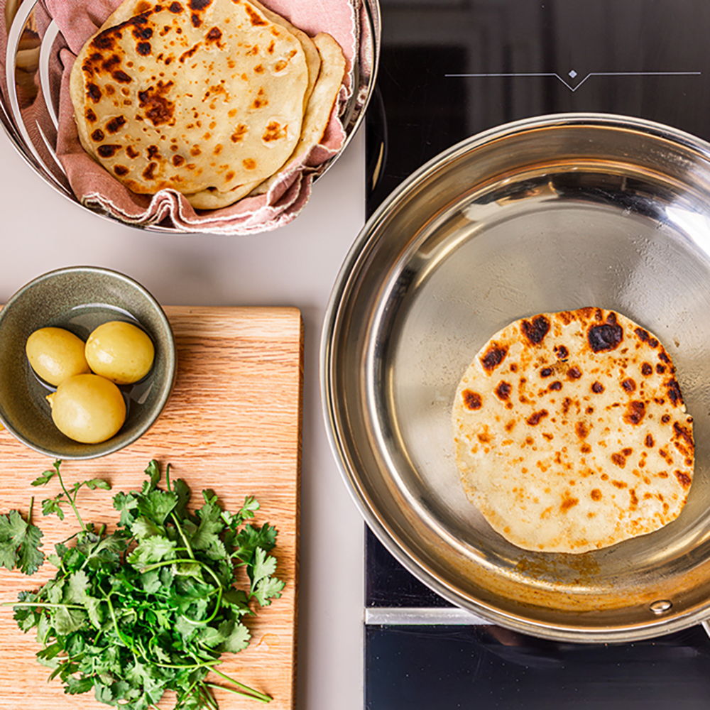 Spatchcock Chicken with Chermoula and Homemade Flatbreads