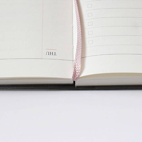 Opens flat - Official dateless weekly planner notebook