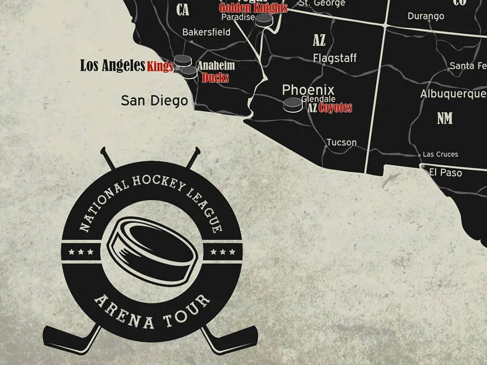 custom hockey arena map