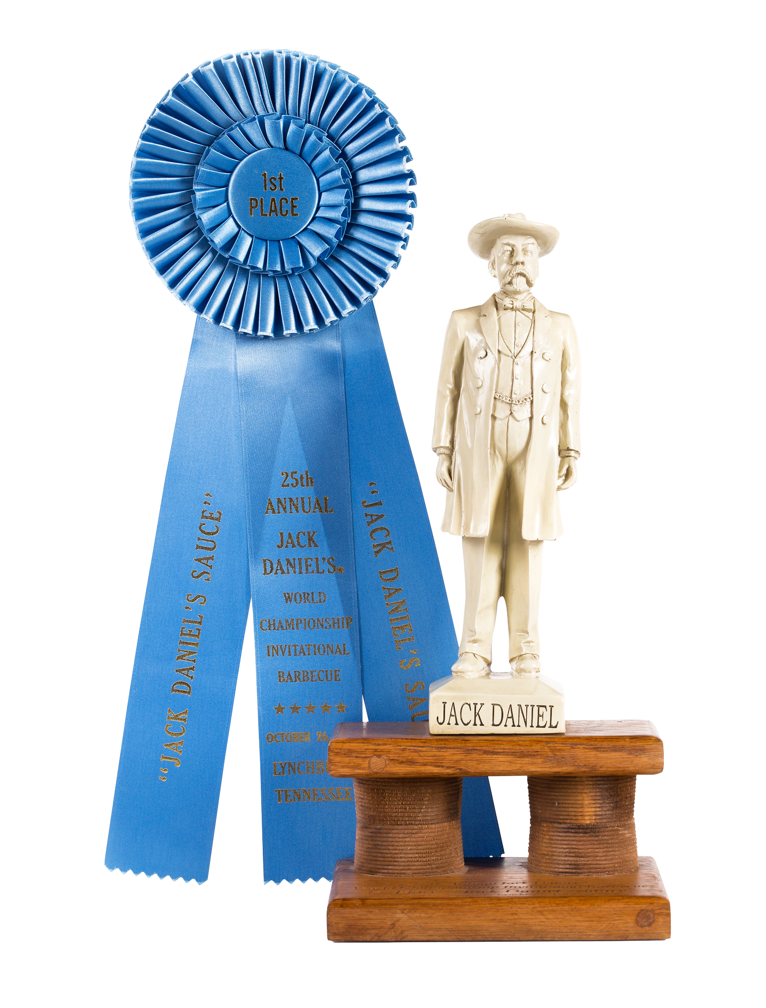 Jack Daniel Statue für den Sieger der Kategorie  BBQ Sauce.