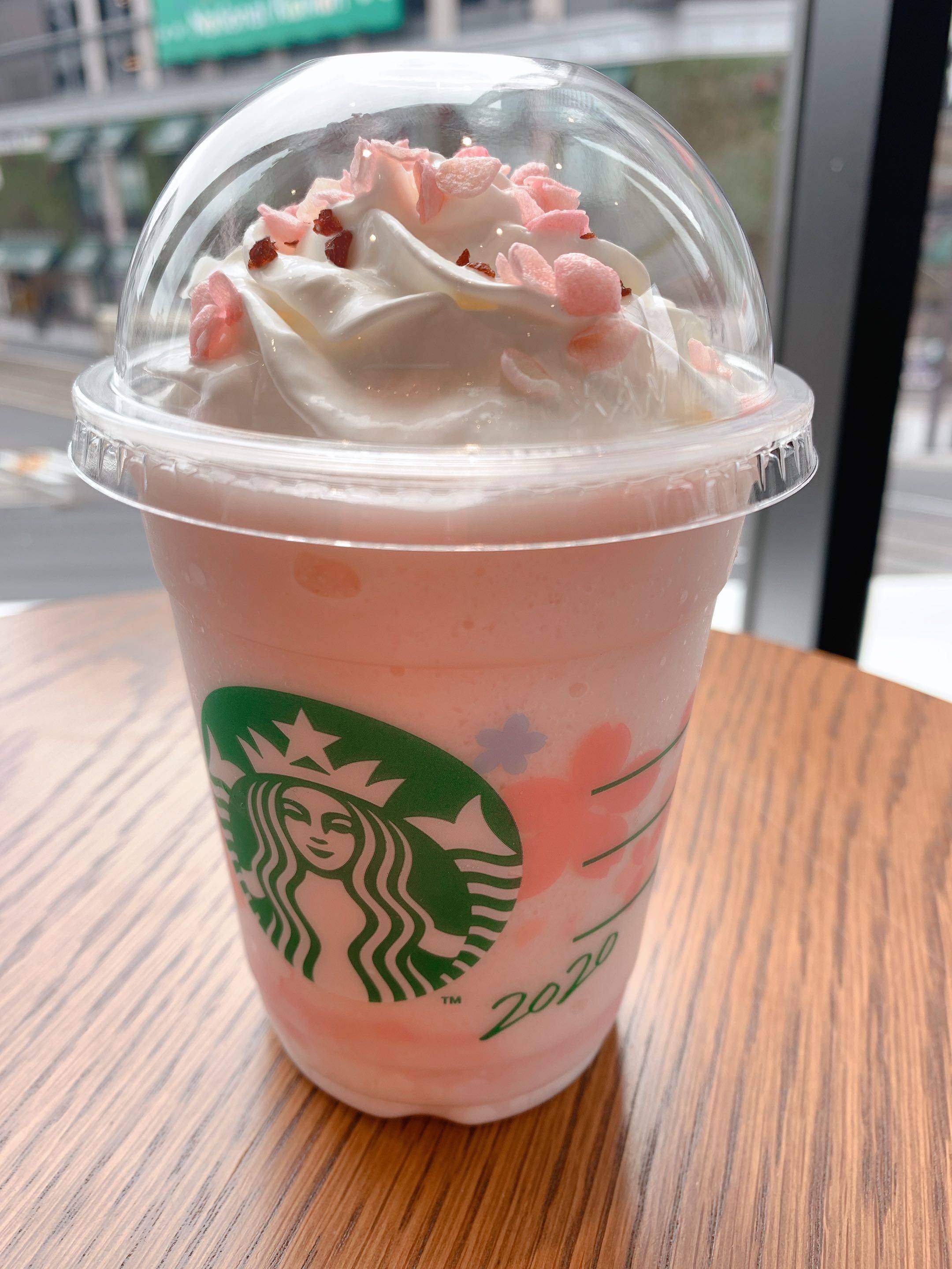 sakura milk pudding frappuccino starbucks japan