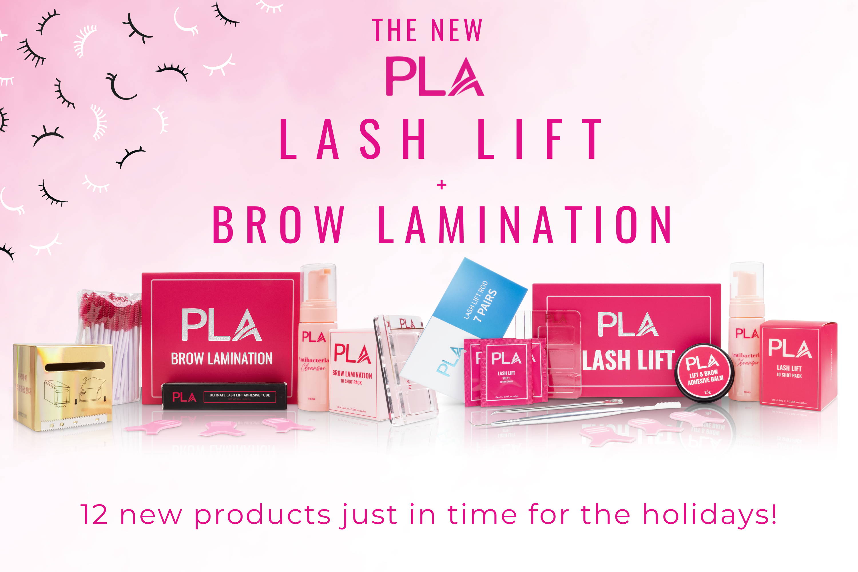 PLA New Brow Lamination and Lash Lift Kits