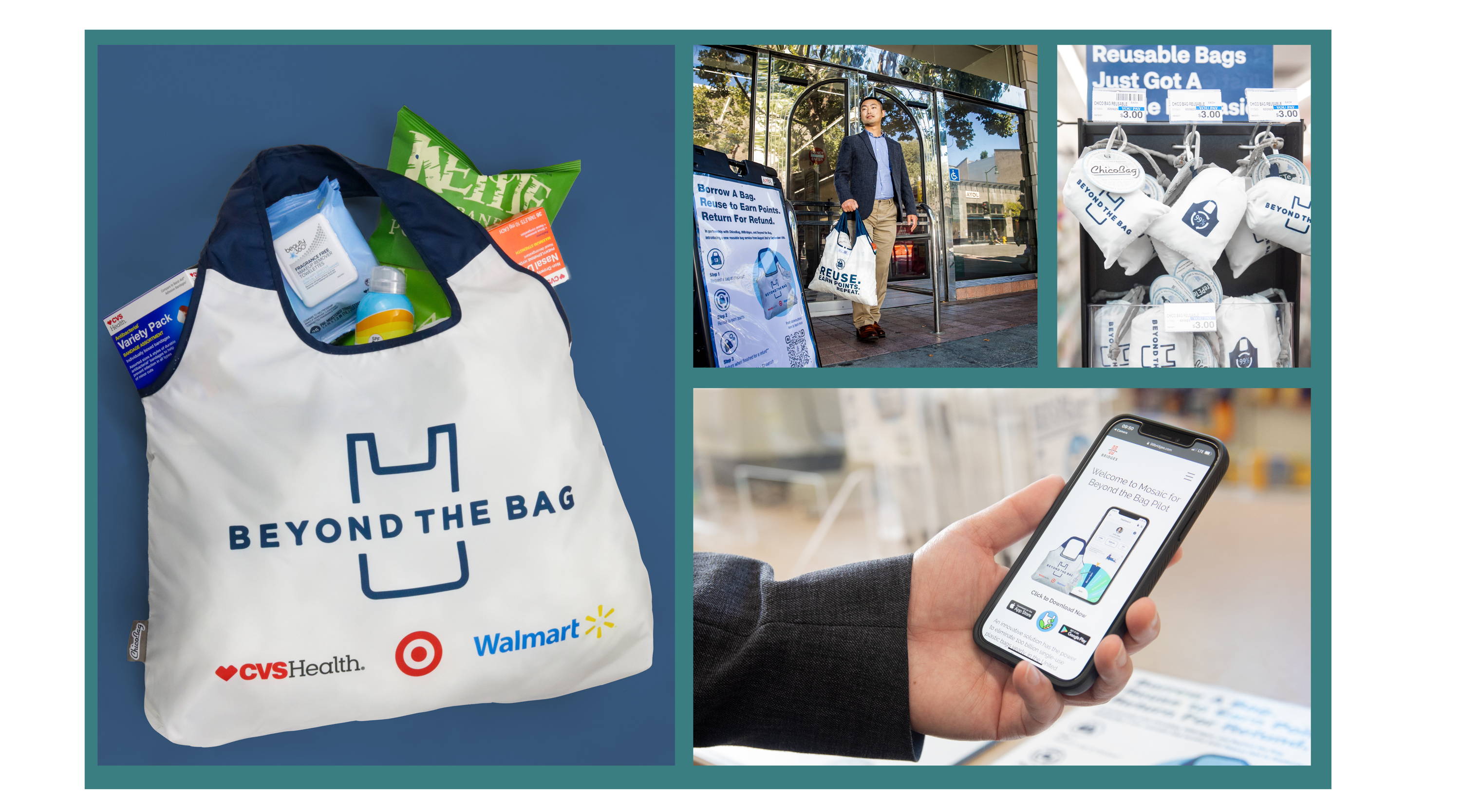 ChicoBag Launches its Beyond the bag program that creates a circular borrow a bag program with CVS Target and Walgreens