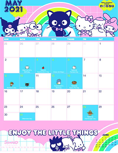 20+ 12 Month Free Printable Hello Kitty Calendar 2021 Images