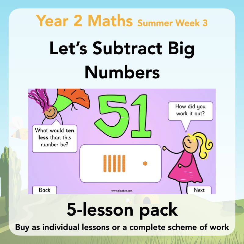 Year 2 Maths Curriculum - Let's subtract big numbers