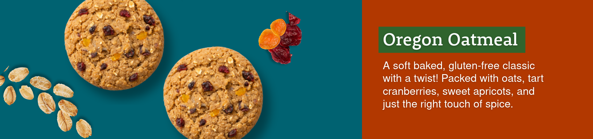 Oregon Oatmeal Soft Baked Gluten-Free Cookies