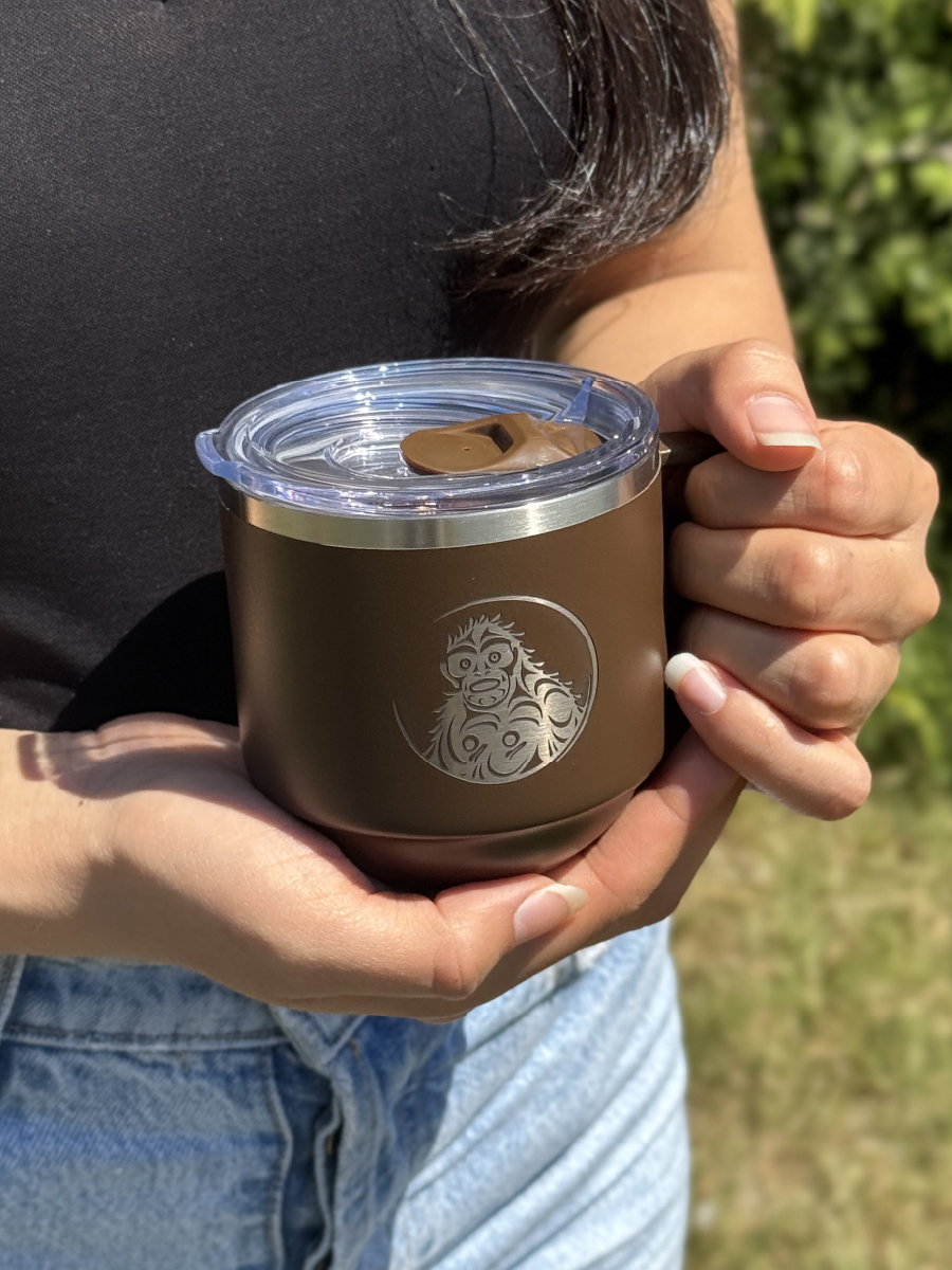 Sasquatch 11oz Stackable Travel Mug by Francis Horne Sr., Coast Salish