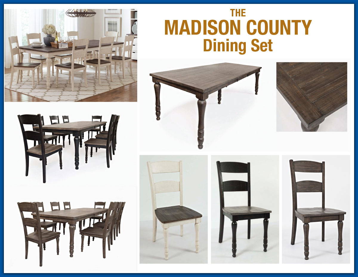 Madison County Dining Set Options