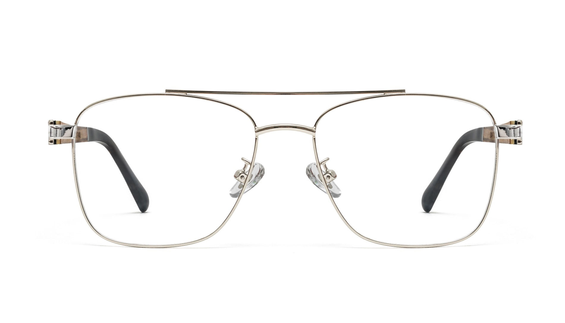 Silver eyeglasses frames