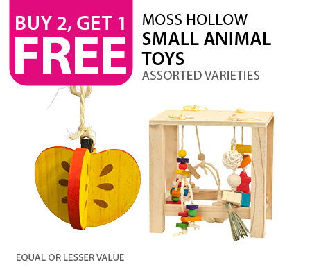 Buy 2, get 1 free Moss Hollow Small Animal Toys. Equal or lesser value