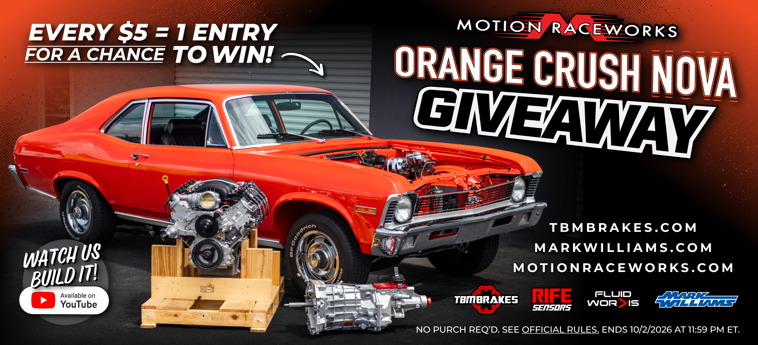 Motion Raceworks Orange Crush Nova Giveaway