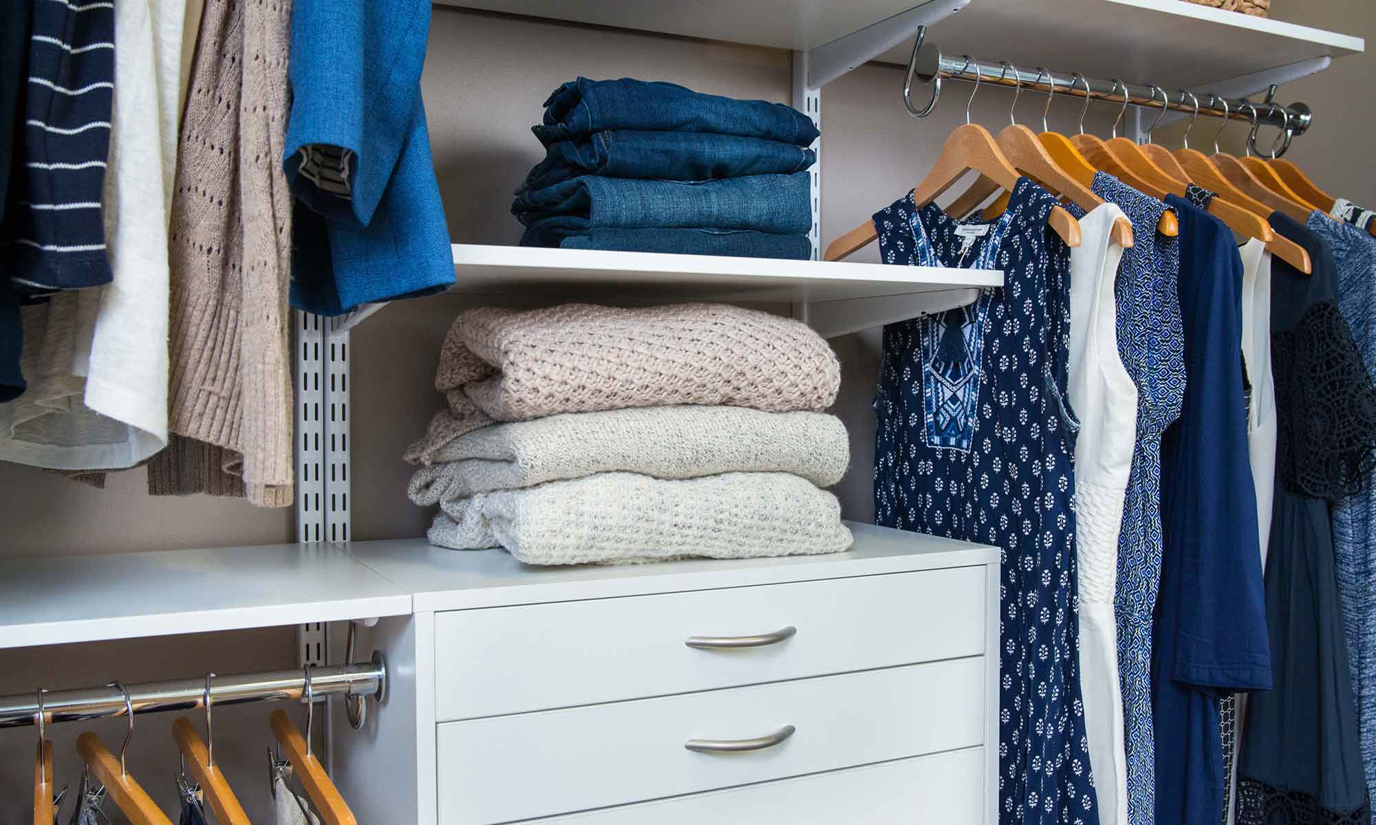 Learn about Organized Living freedomRail Closet Kits