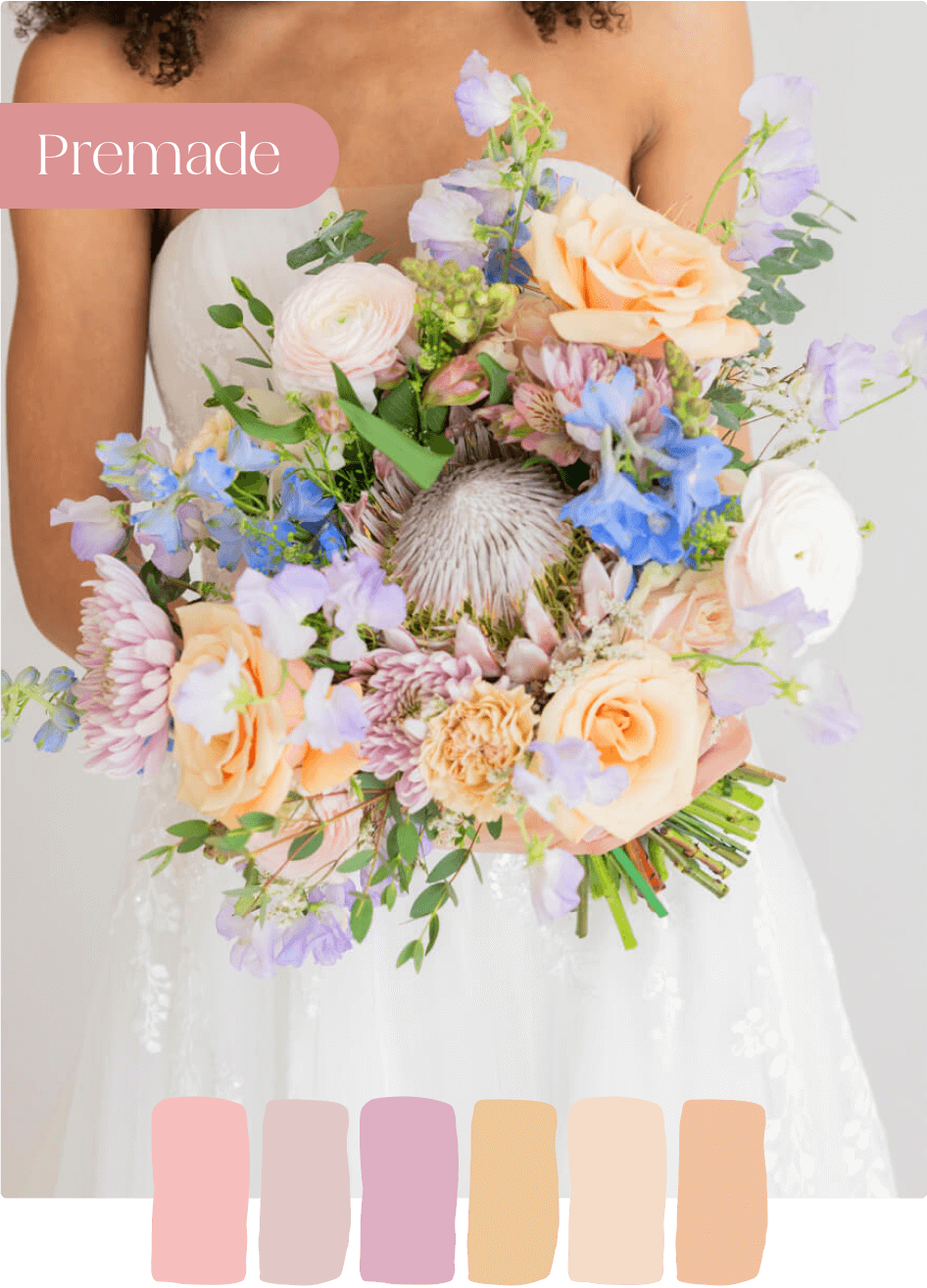 colorful diy wedding flowers