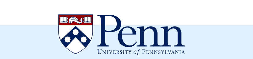Logo of the University of Pennsylvania, featuring the name 
