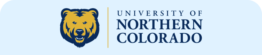 University of Northern Colorado logo featuring a bear.