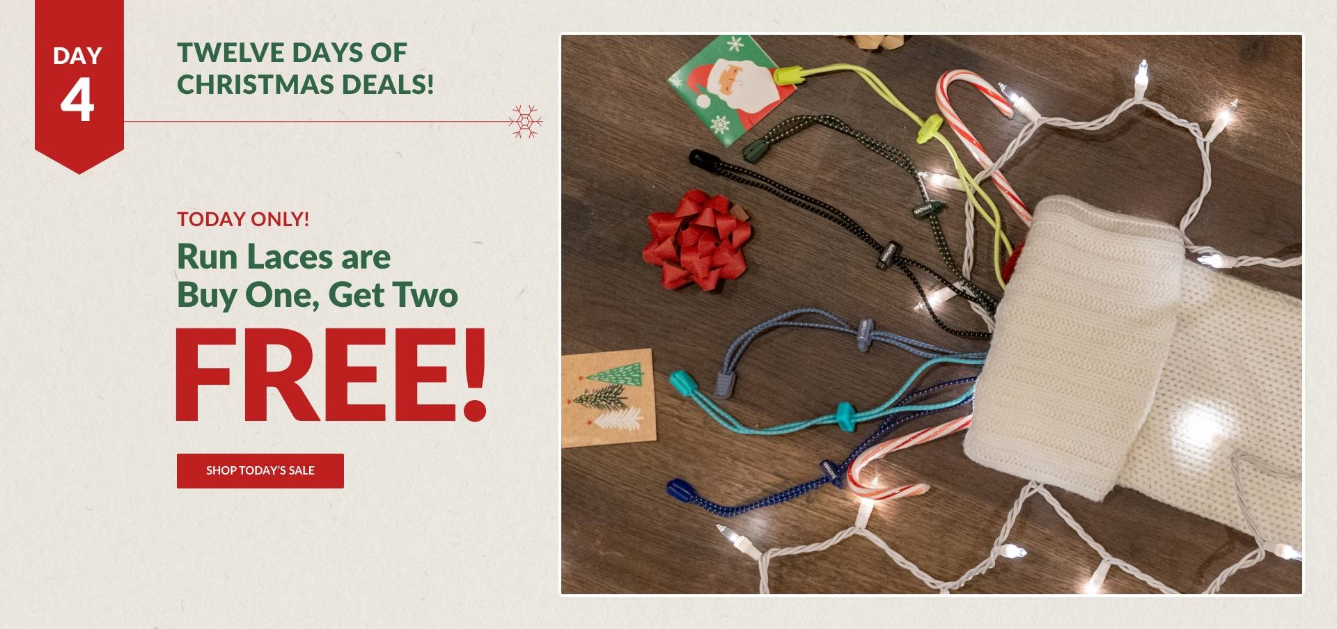 Today Only! Run Laces are Buy One, Get TWO Free - Shop Today's Sale