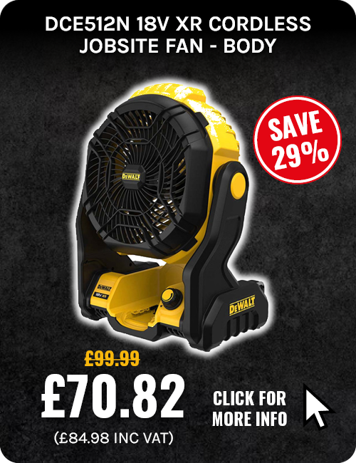 Dewalt DCE512N 18V XR Cordless Jobsite Fan - Body