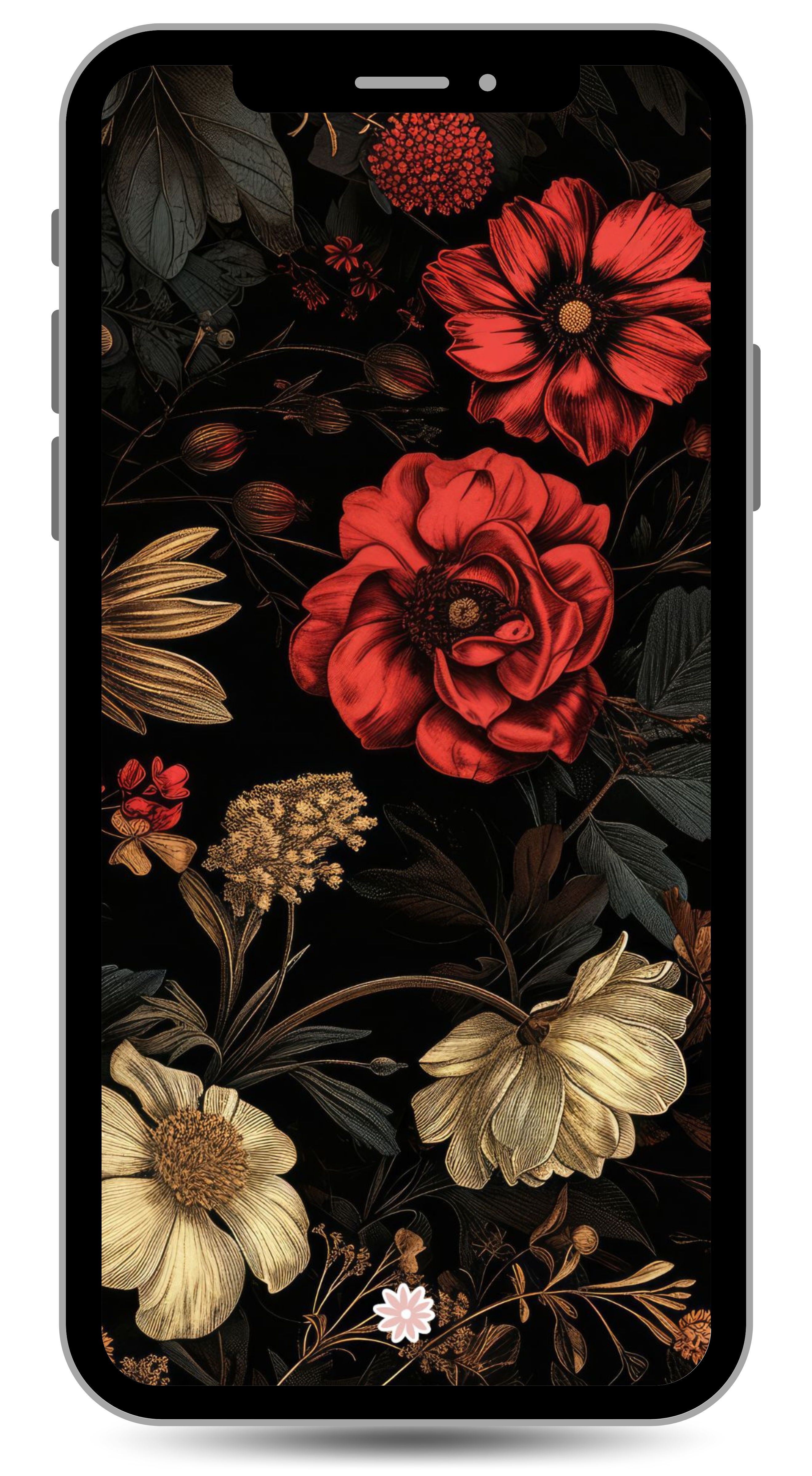 moody floral iphone wallpaper