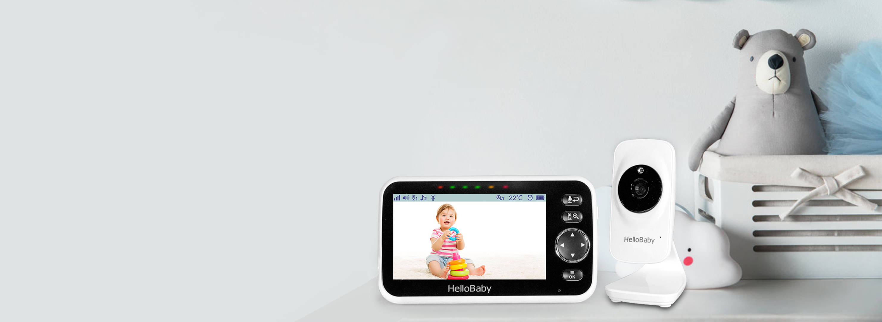 HelloBaby wireless baby moitor with infrared camera