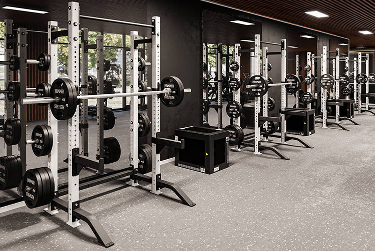 Athletic NX Half Rack in Commercial Gym