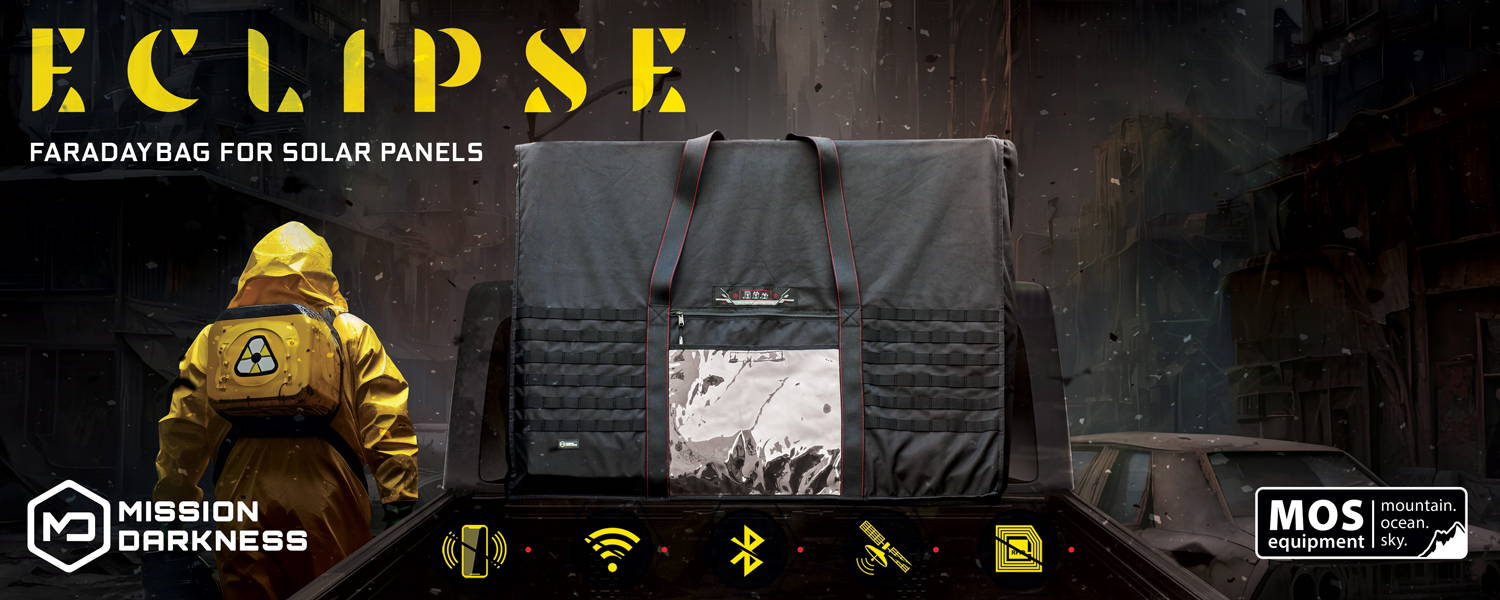 Mission Darkness Eclipse Faraday Bag for Solar Panels