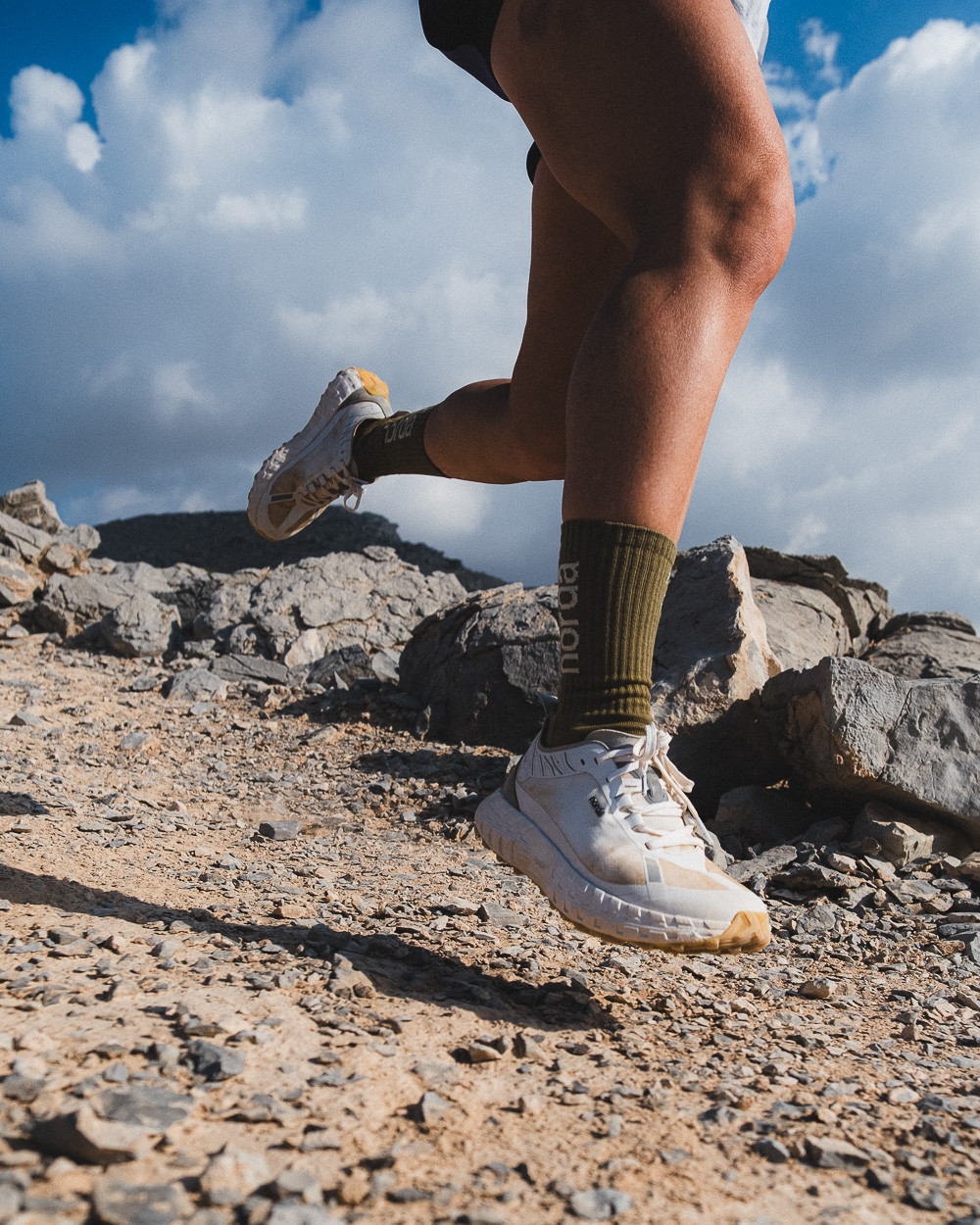 Frame Run Club testing the norda 002 through jebal jais