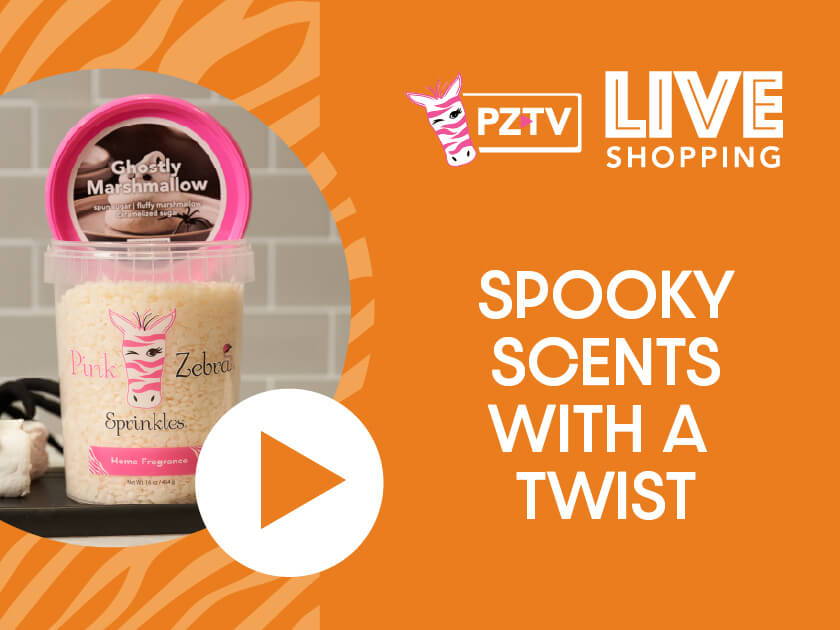 Spooky scents with a twist for live shopping event.