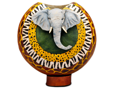 Elephant Canteen Gourd Art Project