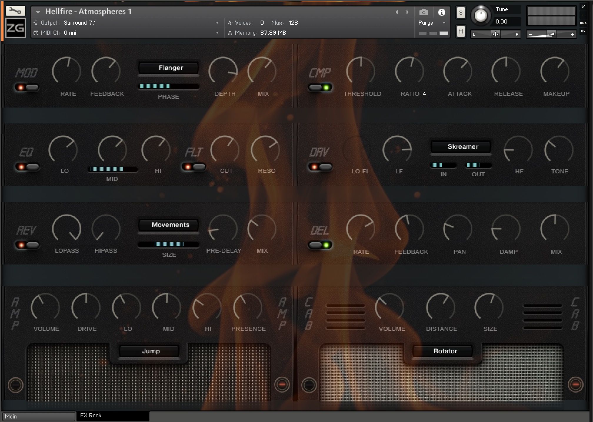 Zero-G Hellfire FX GUI