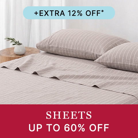 Sheets up to 60% off