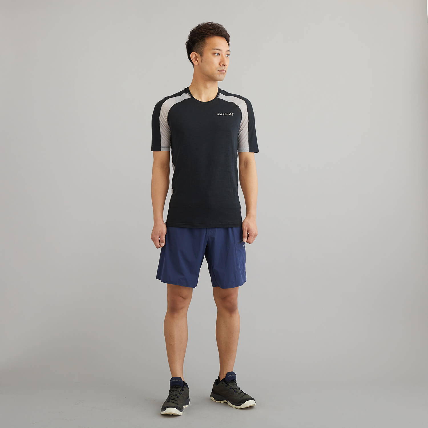 NORRONA（ノローナ）/ビティホーン ウールTシャツ/ブラック/MENS