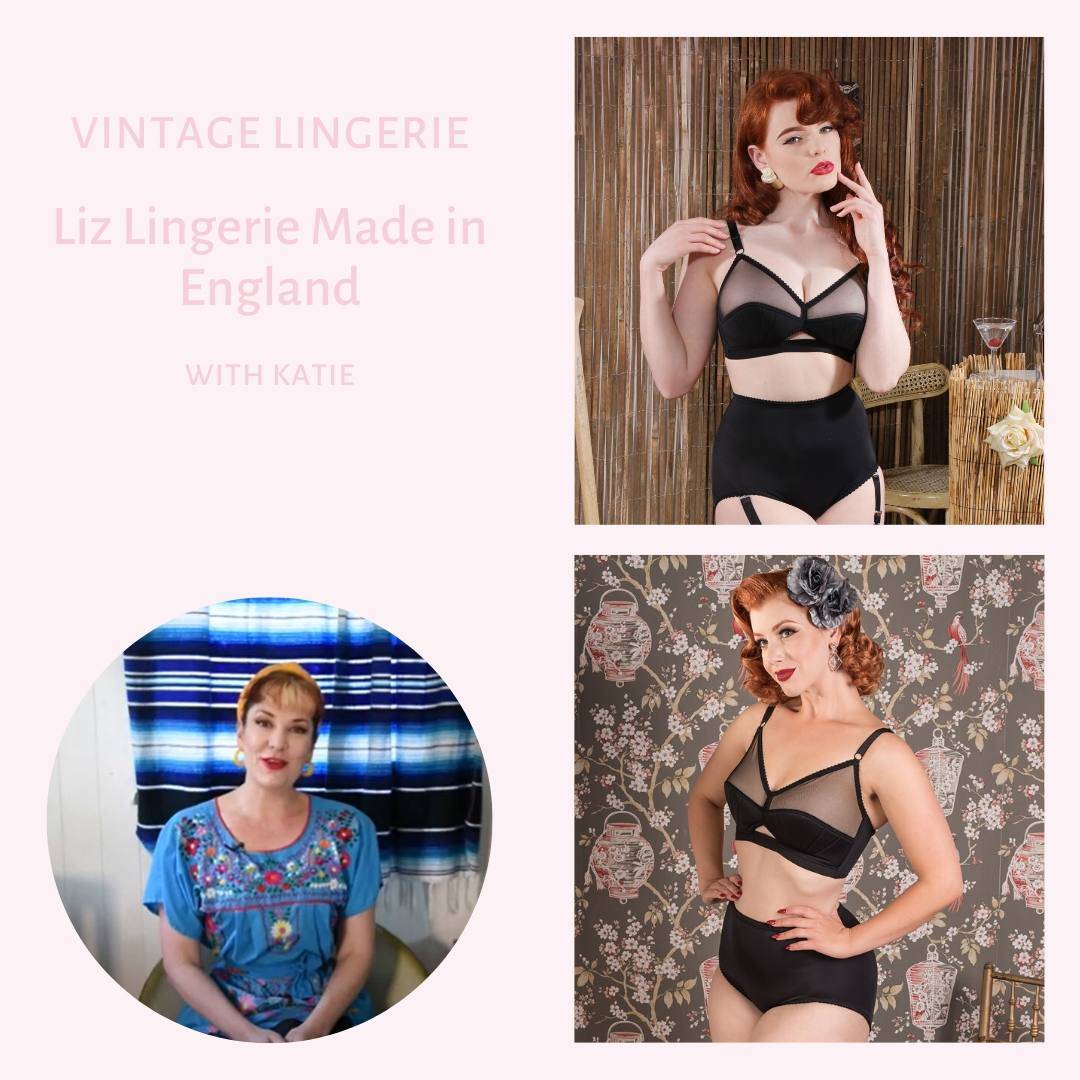 Vintage Lingerie  1950s Inspired Lingerie made in England - What