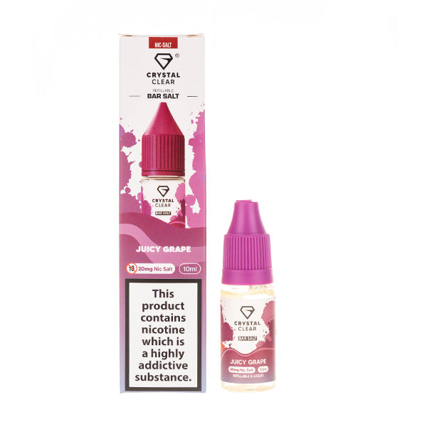 A picture of Juicy Grape Nic Salt E-Liquid by Crystal Clear
