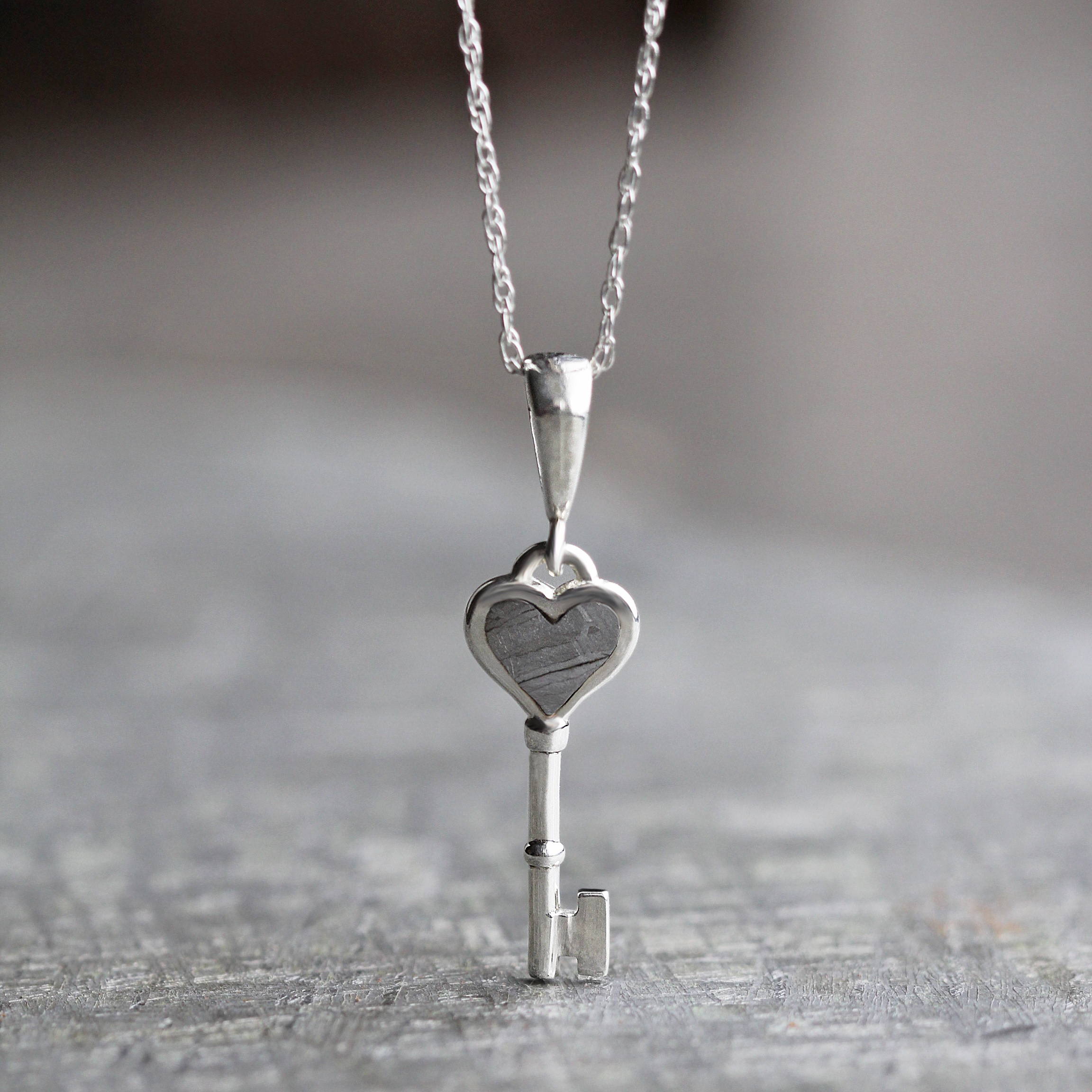 Key to My Heart Meteorite Necklace