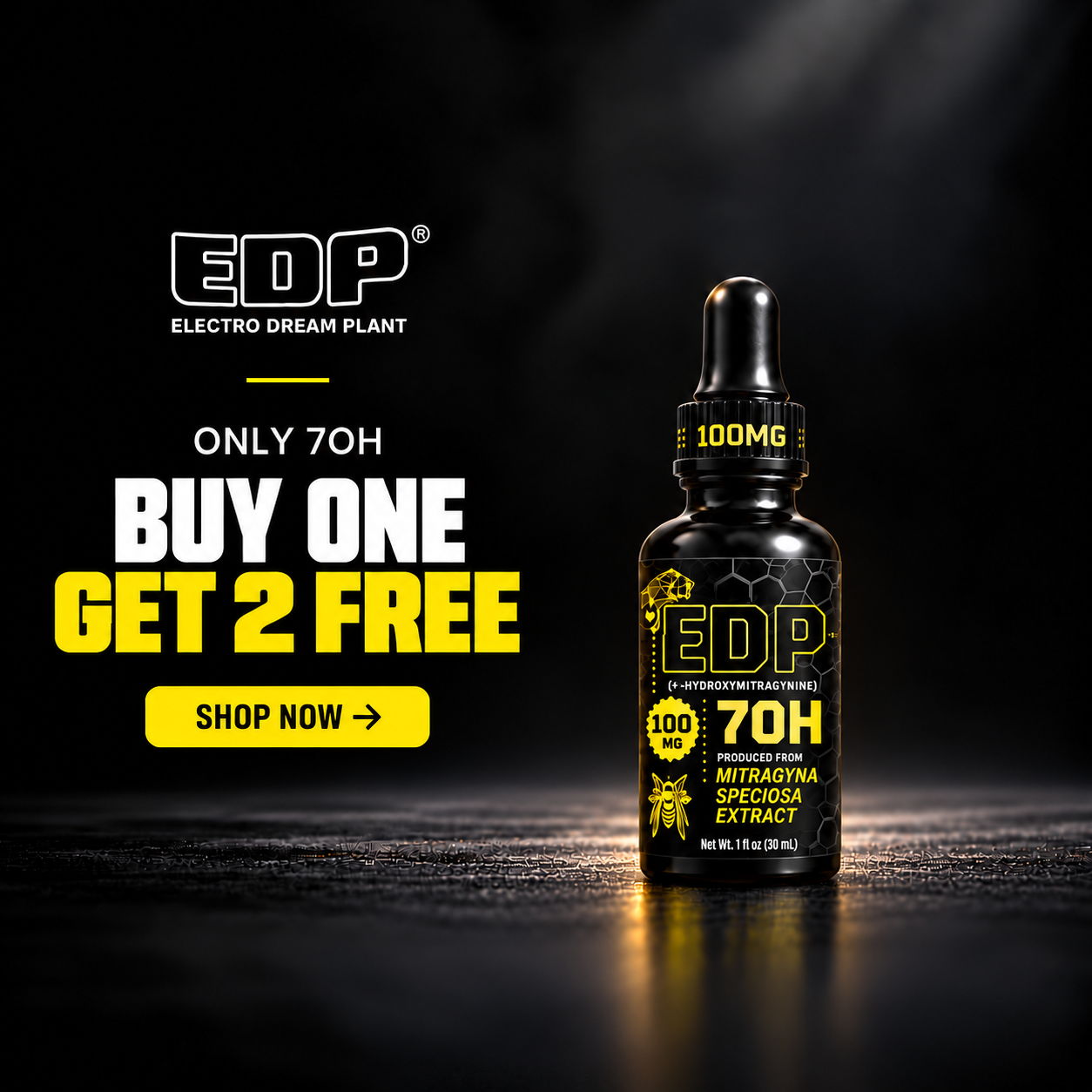EDP product promotion buy one, get two free