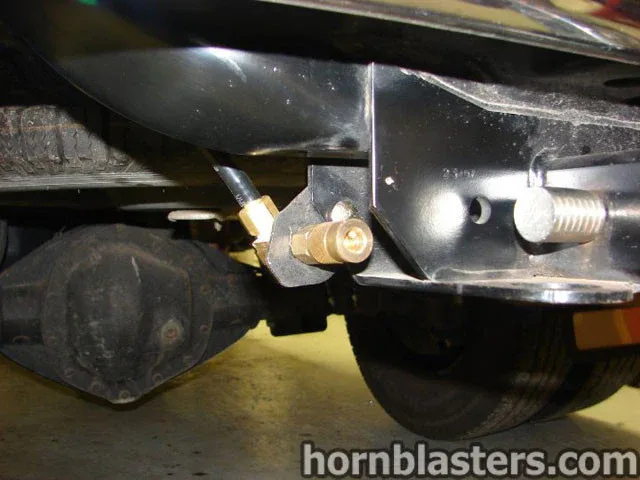 Near-finished Shocker XL Train Horn setup on Tara's truck photo 10