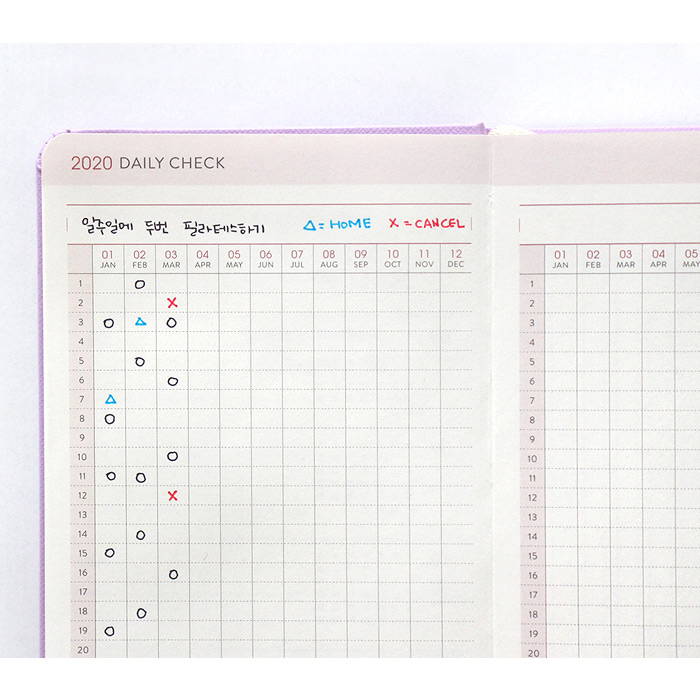 Daily check - 2020 Prism Slim Diary